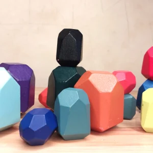 Pierres d'équilibre en bois
